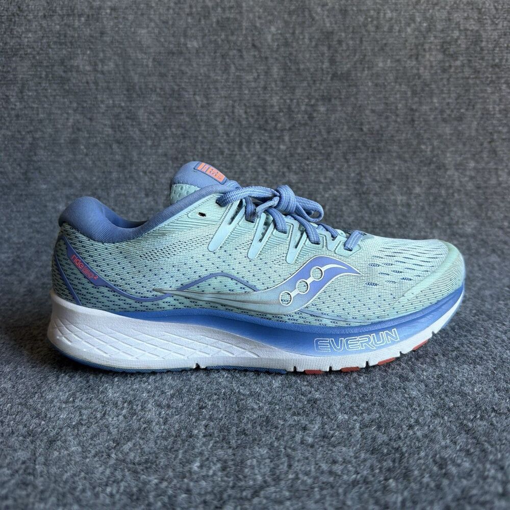 Saucony Ride ISO 2 Women’s Size 9 Running Shoes S10514-1 Blue Aqua Everun